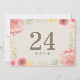 夏の牧場 ウェディング テーブルナンバー