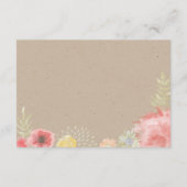 夏の牧場 ウェディング RSVP カード (裏面)