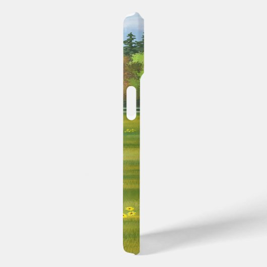 夏の牧草地でガーンジー牛と可愛い子牛 Case-Mate iPhoneケース (裏面 / 右)