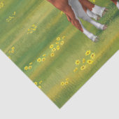 夏の牧草地でヘレフォードカウカフカートカーフ 薄葉紙 (詳細)