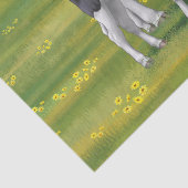 夏の牧草地でホルスタイン牛&かわいい子牛 薄葉紙 (詳細)