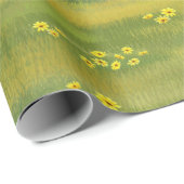 夏の牧草地で絵を描のリンゴ灰色の馬 ラッピングペーパー (ロールコーナー)