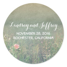 夏の牧草地の花ロマンチックなヴィンテージ結婚式