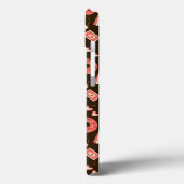 夏の物チョコレートブラウン背景 Case-Mate iPhoneケース (裏面 / 左)