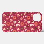 夏の物マルーン背景 Case-Mate iPhoneケース (裏面 (横))
