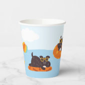 夏の犬のビーチ 紙コップ (左)