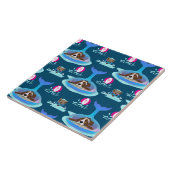 夏の犬の日 タイル (側面)