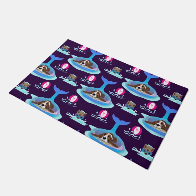 夏の犬の日 ドアマット (アングル)