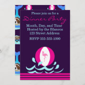 夏の犬の日 招待状 (正面/裏面)