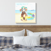 夏の犬日 キャンバスプリント (インサイチュ (寝室))