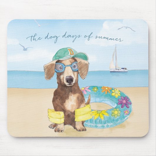 夏の犬日 マウスパッド (正面)