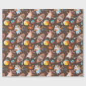 夏の犬日 ラッピングペーパー (フラット)