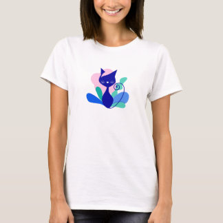 夏の猫の鳴き声 Tシャツ