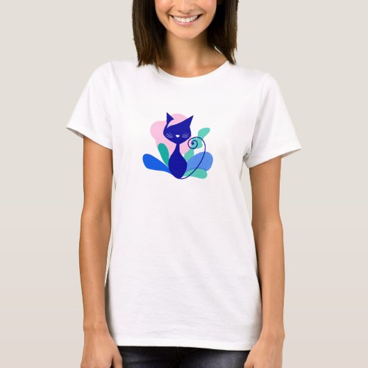 夏の猫の鳴き声 Tシャツ (正面)