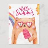 夏の猫はがき ポストカード (正面)