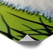 夏の猫ポスター ポスター (角)