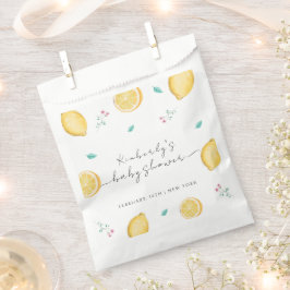 夏の甘いレモン柑橘類フルーツベビーシャワー フェイバーバッグ