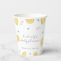 夏の甘いレモン柑橘類フルーツベビーシャワー