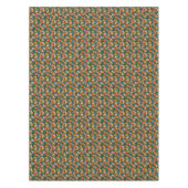 夏の甘い緑のオレンジのレモン園 テーブルクロス (正面)