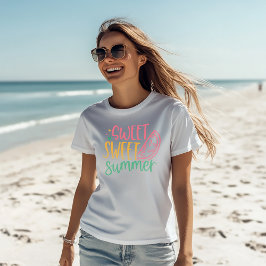 夏の甘さ「甘い夏」女子ティー Tシャツ