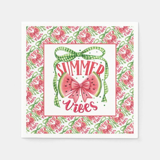 夏の甘口 スタンダードカクテルナプキン (正面)