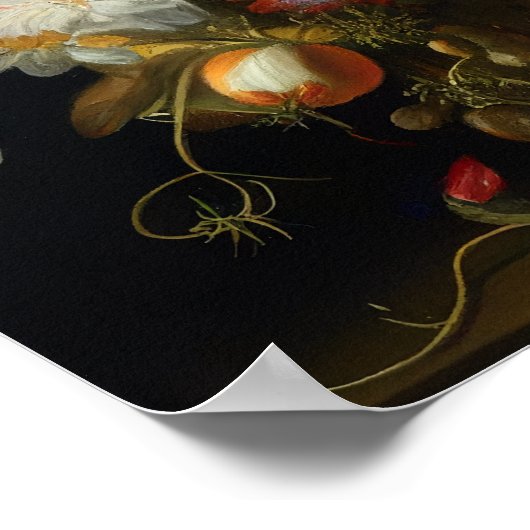 夏の生け花 ポスター (角)