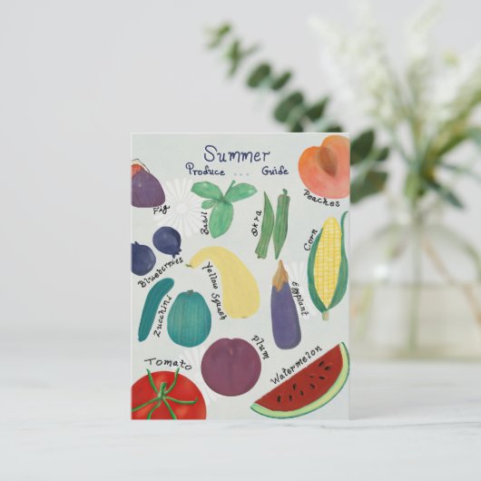 夏の産物ガイド ポストカード (スタンド正面)