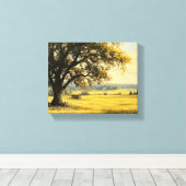 夏の田園風景 キャンバスプリント (インサイチュ (ウッドフロア))