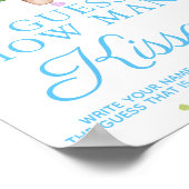 夏の男の子の赤ちゃんシャワーのゲームどのようにキス ポスター (角)