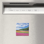 夏の畑の花の列 マグネット (インサイチュ (食洗機))