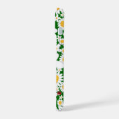 夏の白いデイジーと赤いお洒落ラディバグ iPhone 15ケース (左側面)