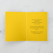 夏の白いデイジーと赤いラディバグお洒落 カード (内部)