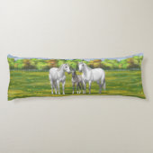 夏の白いリンゴ灰色の四分の馬 ボディピロー (裏面)