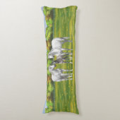 夏の白いリンゴ灰色の四分の馬 ボディピロー (正面縦)