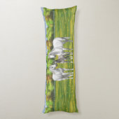 夏の白いリンゴ灰色の四分の馬 ボディピロー (裏面 (縦))