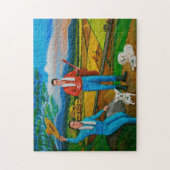 夏の眺めのパズル ジグソーパズル (縦)