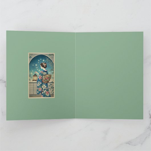 夏の着物(&F) カード (内部)