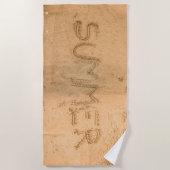 夏の砂 ビーチタオル (正面)