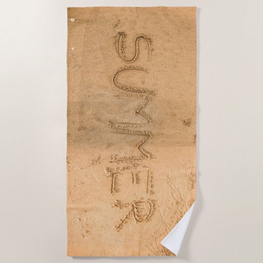 夏の砂 ビーチタオル (正面)