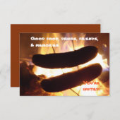 夏の祝祭パーティー招待状 招待状 (正面/裏面)