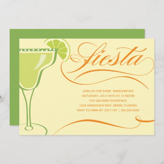 夏の祭典 |パーティの招待状 招待状 (正面/裏面)