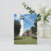 夏の空に対する灯台 ポストカード (スタンド正面)