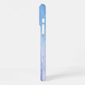 夏の空の下のモダンな海の波 iPhoneケース (左側面)