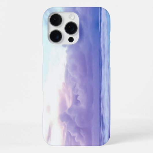 夏の空の下のモダンな海の波 iPhoneケース (裏面)