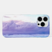 夏の空の下のモダンな海の波 iPhoneケース (裏面横)