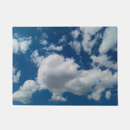 夏の空の雲 ドアマット