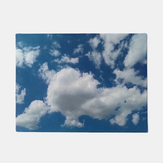 夏の空の雲 ドアマット (正面)
