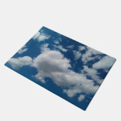 夏の空の雲 ドアマット (アングル)