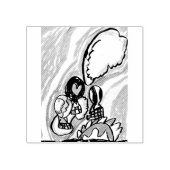 夏の空気の風船 ラバースタンプ (インプリント)