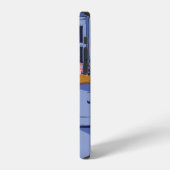 夏の窓壁パターン iPhoneケース (左側面)